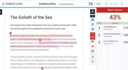 浅谈turnitin文献相似度检测系统与grammarly语法纠错系统