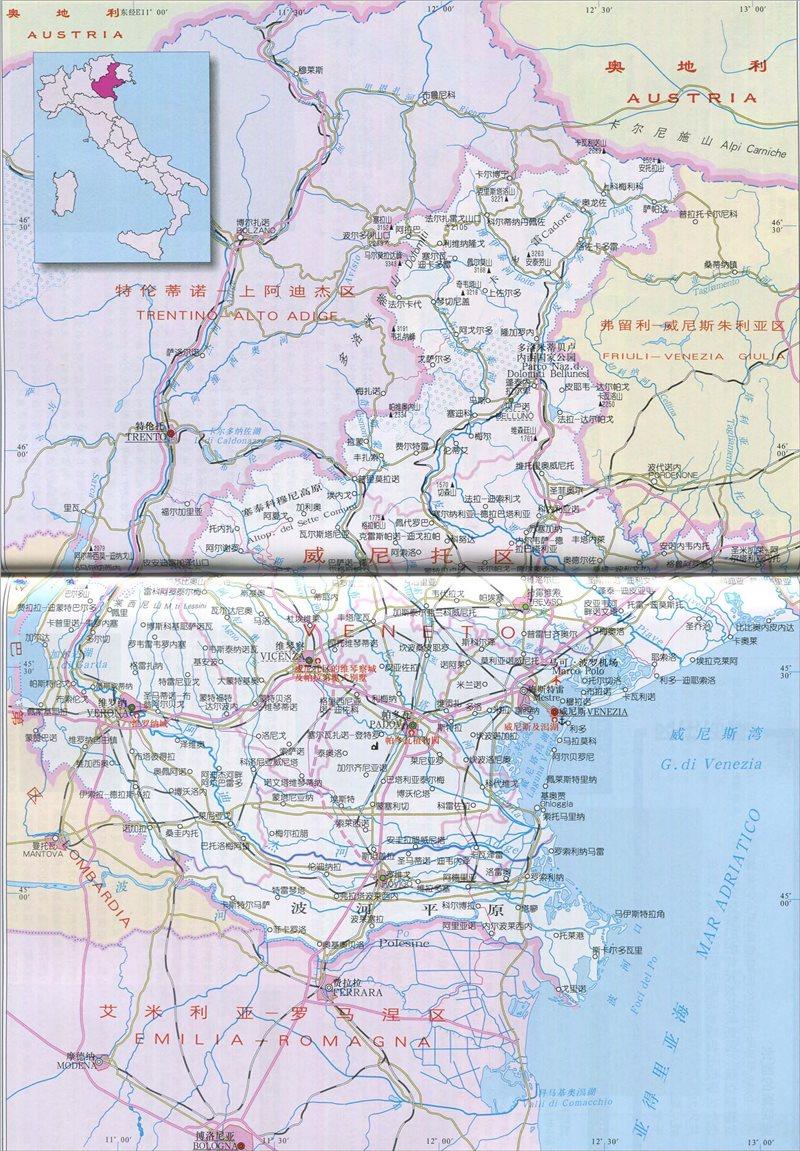 世界旅游地图揽胜—欧洲意大利威尼托大区威尼斯