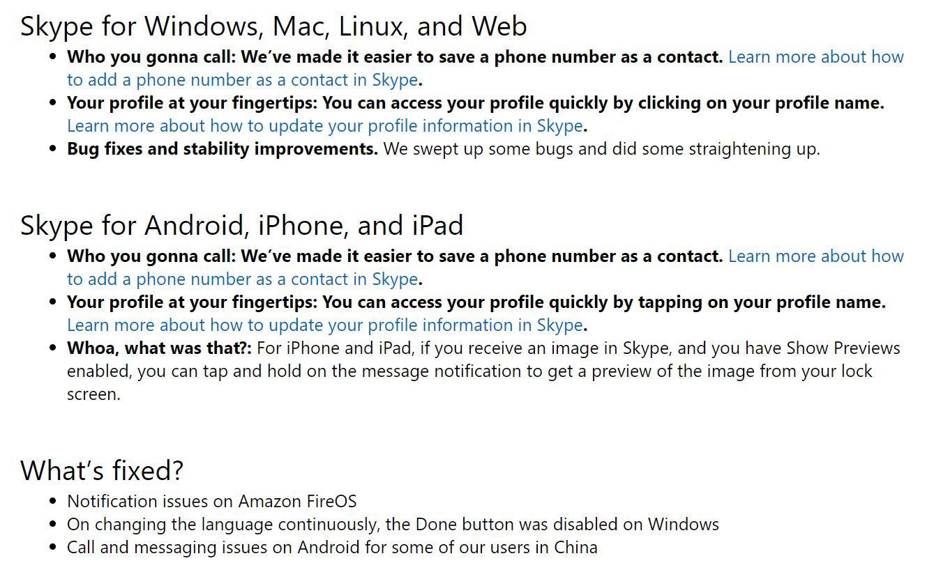点击用户名称可快速访问个人资料，微软正式推出 Skype 8.90 版本