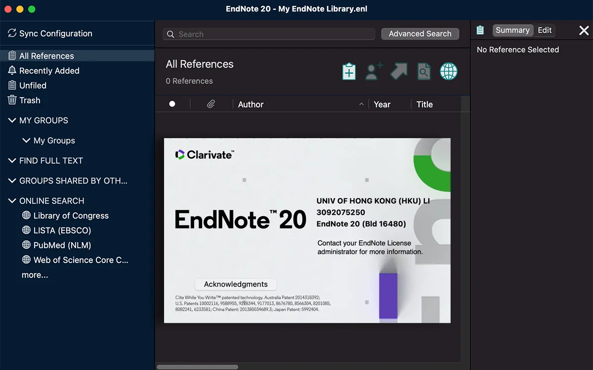 文献管理软件EndNote 20