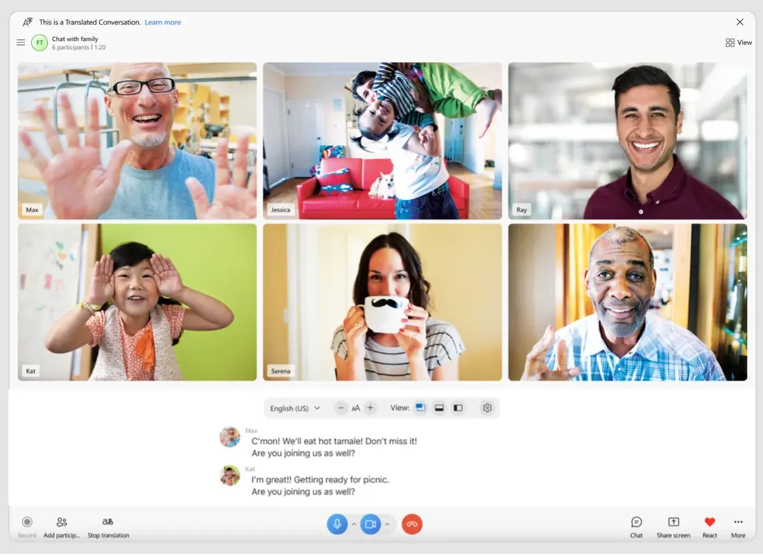 微软宣布推出新的Skype体验 实时翻译功能还能模仿不同人的声音特征