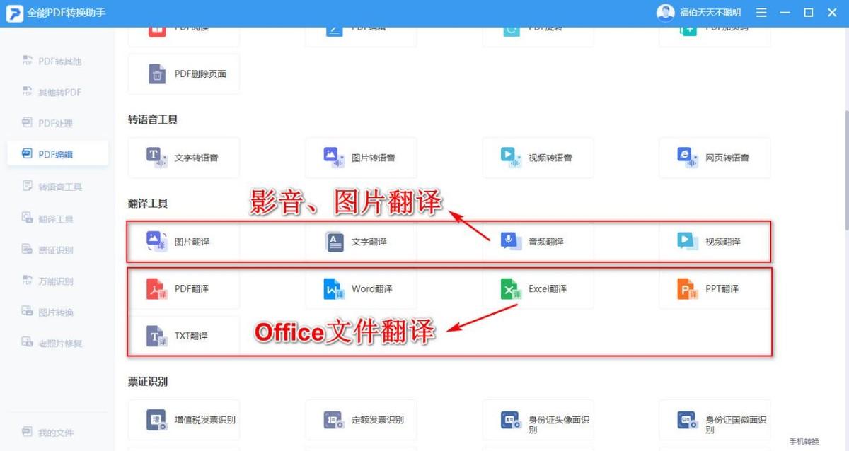 九种免费的PDF翻译工具，多国语言随意转换