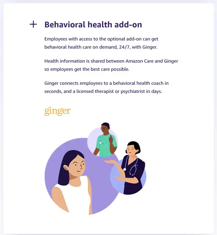 Amazon Care和Ginger合作 新增心理健康诊疗服务