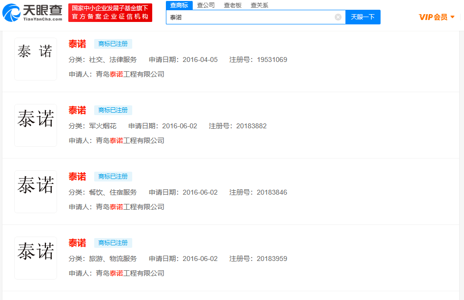 数十枚布洛芬及泰诺商标已注册