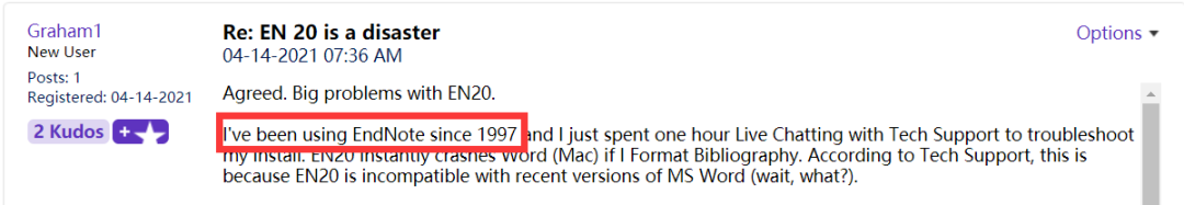 EndNote 20.1终于向用户屈服，距离X9不远了！