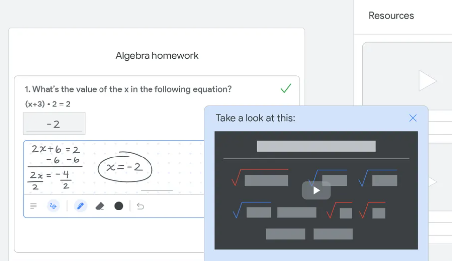 Google Classroom 发布新功能"Practice Sets"，作为自适应学习的一部分，将为学生提供实时帮助
