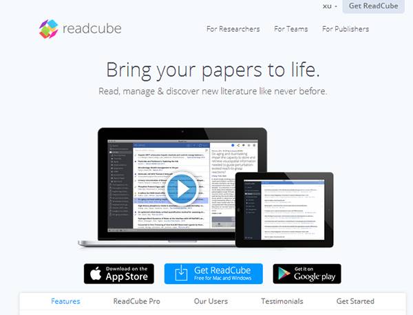 ReadCube ，如果获取最新文献