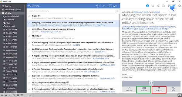 ReadCube ，如果获取最新文献