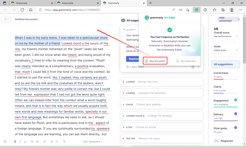 Grammarly-浏览器插件安装及体验升级