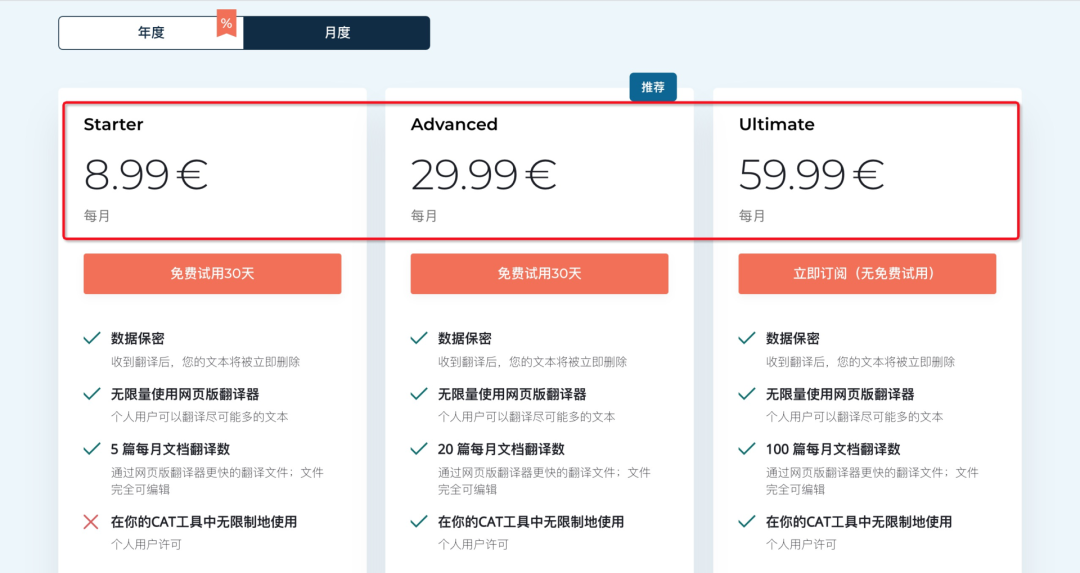 关于 DeepL 机器翻译能力