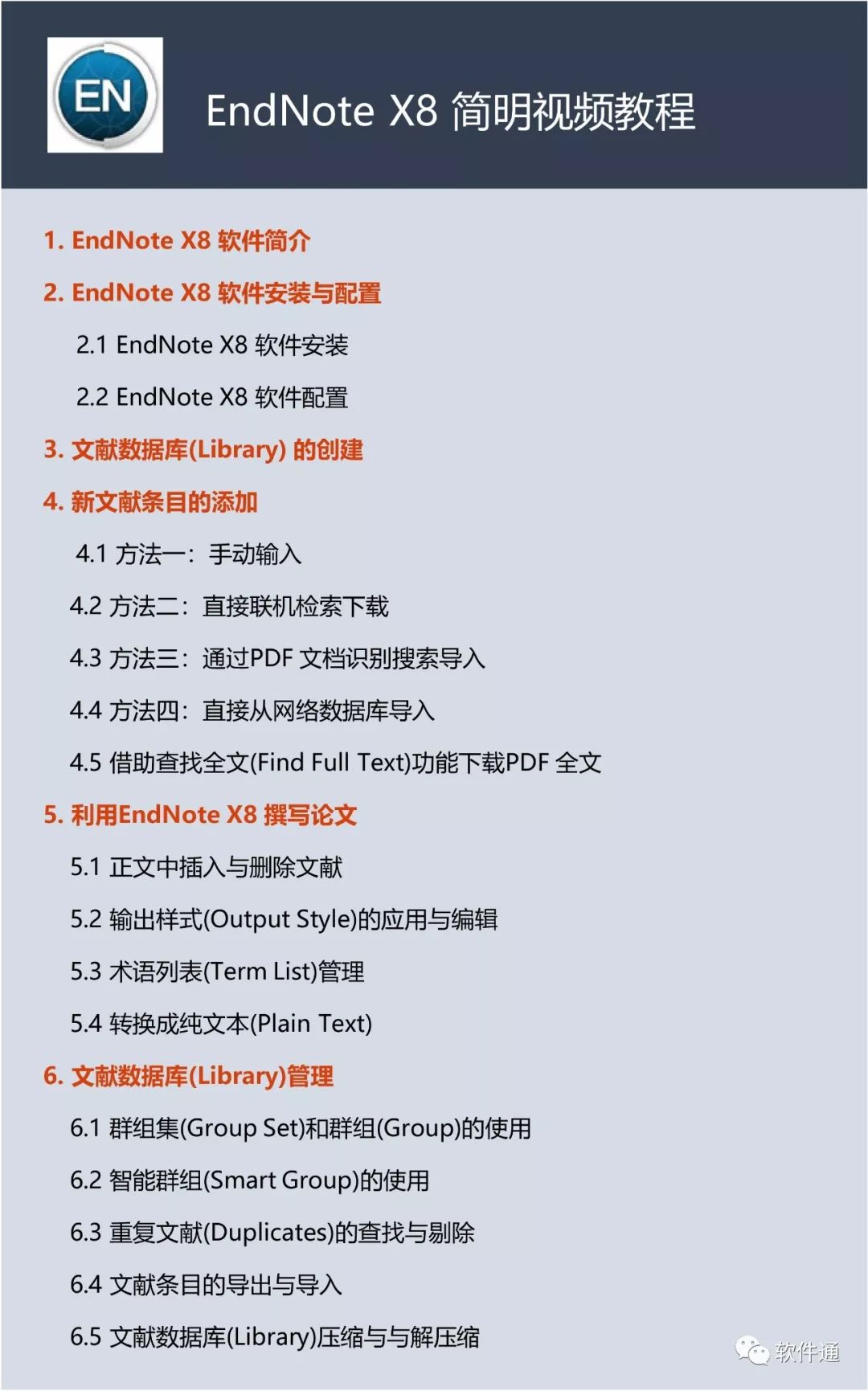 『免费』史上最全的EndNote视频教程