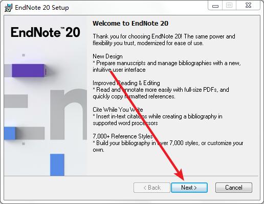 EndNote20安装教程