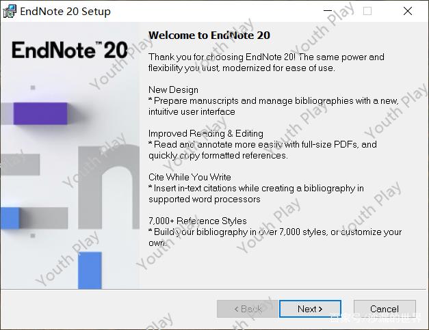 文献管理软件 EndNote 20 for Win