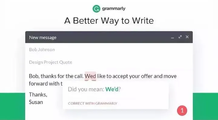 英文写作实时润色神器Grammarly来啦！