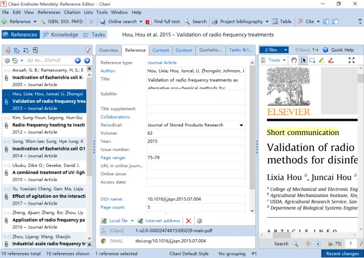 Citavi、Endnote、Mendeley 功能大比拼！到底哪一款才是众望所归的终极文献管理软件？